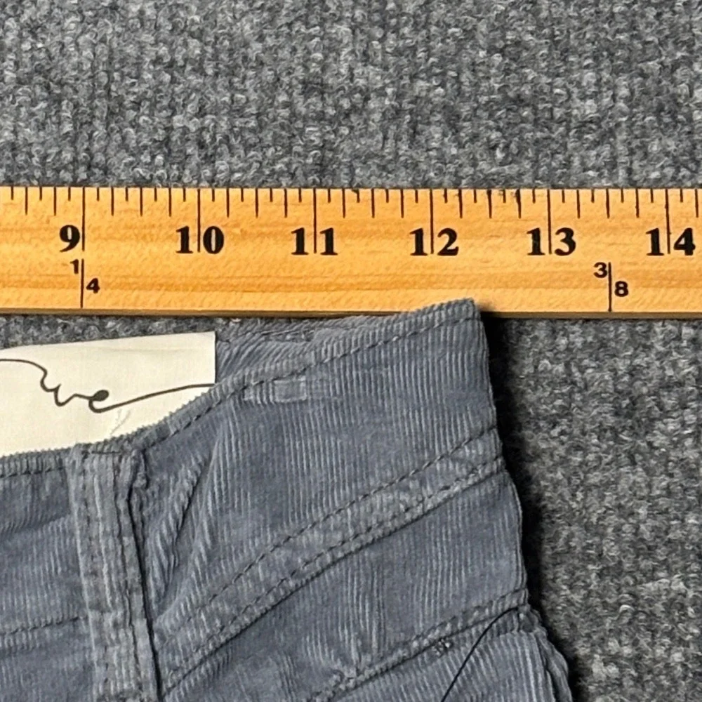 We The Free Free People Corduroy Wide Leg Seamed Pants Womens 25‎ Grey Blue